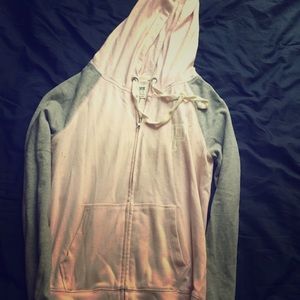 VS pink zip up hoodie.